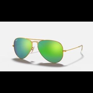 Ray-ban Aviator Flash Lenses Green